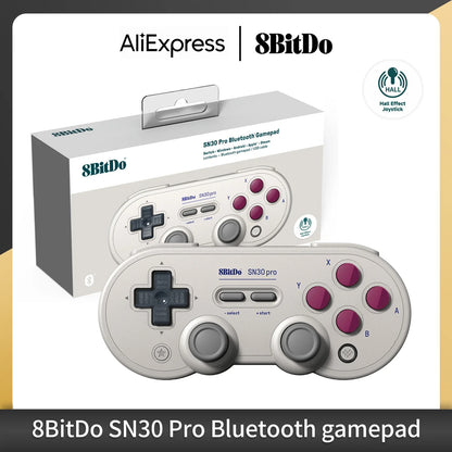 8Bitdo SN30 Pro Bluetooth Wireless Gaming Controller – Hall Effect, Compatible with Switch, MacOS, Android, Raspberry Pi, Windows, and Steam