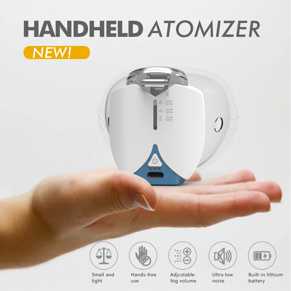 Mini Portable Silent Handheld Nebulizer – Ultrasonic Medical-Grade Inhaler for Babies, Kids & Adults with Cough or Asthma