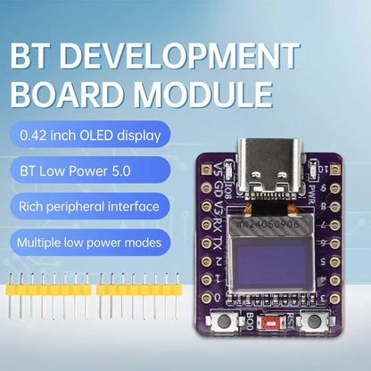 ESP32-C3 Development Board – 0.42-Inch White OLED Display, WiFi & Bluetooth, Ceramic Antenna, Type-C for Arduino