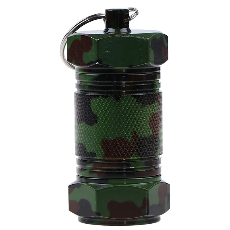 Waterproof Aluminum Pill Case – Capsule Container for Medicine & Outdoor Emergency Storage
