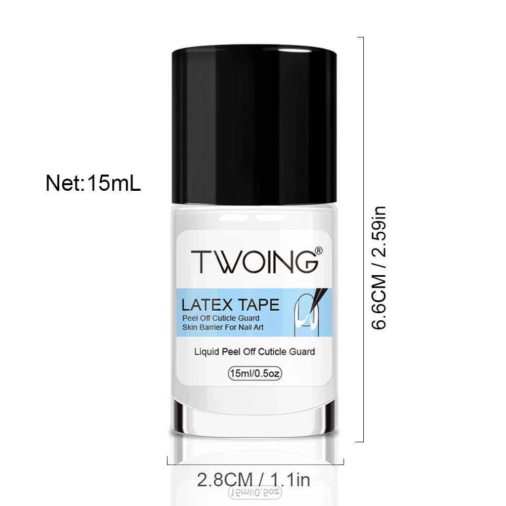 15ml Nail Peel-Off Liquid Latex Tape – Cuticle Guard & Nail Edge Protector for Manicure