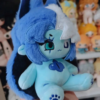 20cm Black Shadow Milk Cookie Plush Doll — Kawaii Cotton Cosplay Toy from Cookie Run Kingdom, Soft Plushie Gift