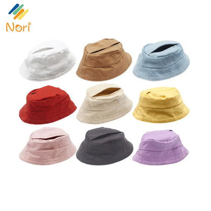 Solid Color Fisherman Hat for 17cm Labubu Doll – Cotton Doll Accessories (Hat Only, No Doll Included) | Cute Collectible Outfit Accessory