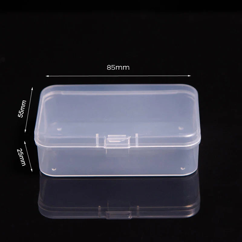 Multifunctional Acrylic Card Storage Box – 12x10.5cm Display Case with 2 Compartments, Holds 400 Postcards or Photos