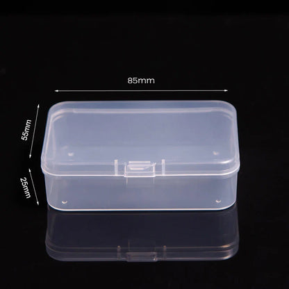 Multifunctional Acrylic Card Storage Box – 12x10.5cm Display Case with 2 Compartments, Holds 400 Postcards or Photos