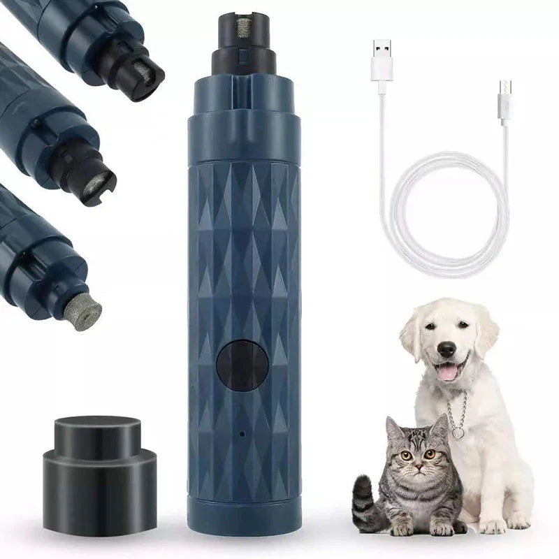 New Electric Dog Nail Clippers - Pet Claws Cutter Grinders with LED Light, Cat Paws Nail Grooming Trimmer Cleaning Supplies