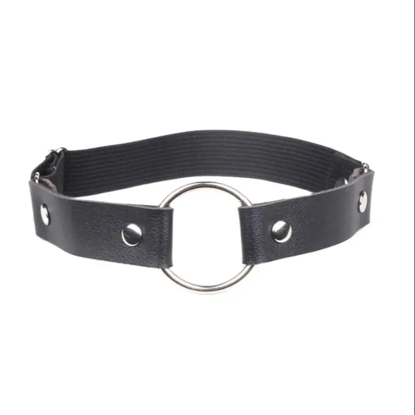 Sexy Elastic Heart Harness Garter Belt – Fashion Goth Bondage Leather Thigh Lingerie for Stockings