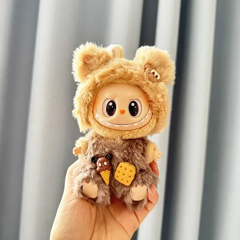 Ropa Labubu Animal-Themed Overalls – Cute Monkey, Bear & Rabbit Bib Pants Costume, Macaron Outfit for Kids