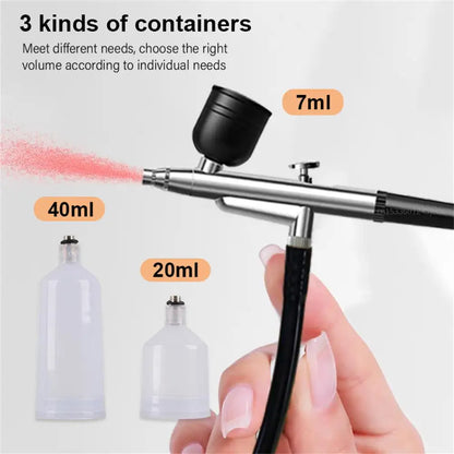 Portable Airbrush Nail Compressor — Wireless Spray Gun for Nail Art, Crafts & Model Painting