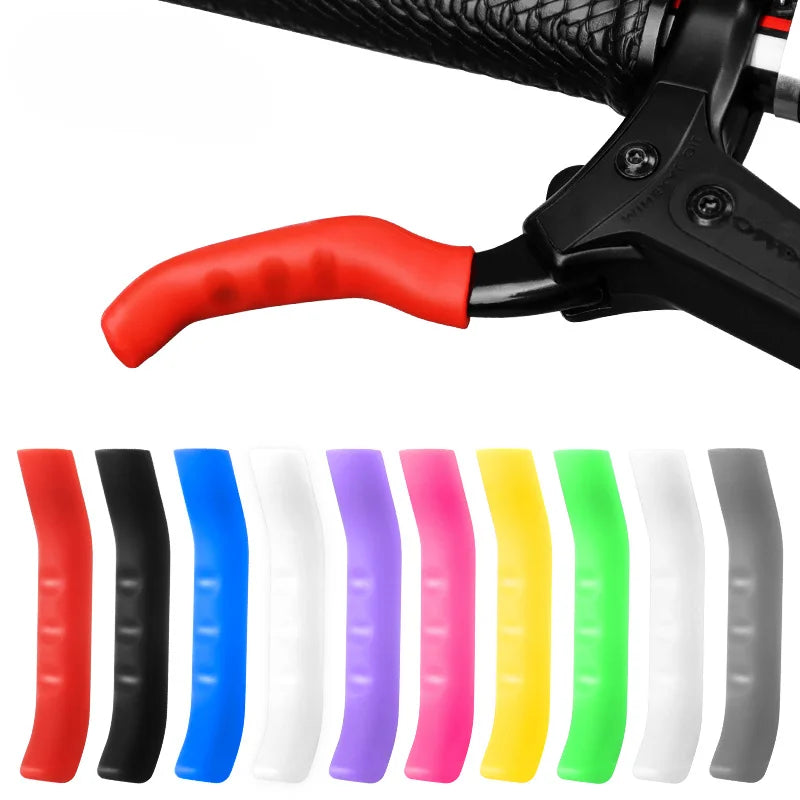 Silicone Bicycle Handlebar Grips & Brake Lever Covers – Anti-Slip Protective Rubber Grip Set for Mountain & Road Bikes