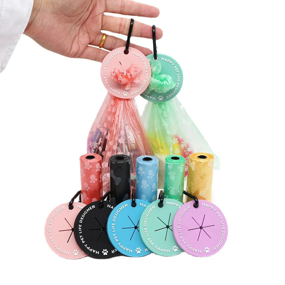 Convenient Pet Waste Solution: Hands-Free Dog Poop Bag Dispenser with Clip - Outdoor Travel Essential for Dog Owners
