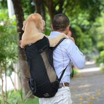 Strong Nylon Dog Carrier Backpack – Breathable Pet Travel Bag for Small & Medium Dogs, Outdoor Cycling Pet Supplies