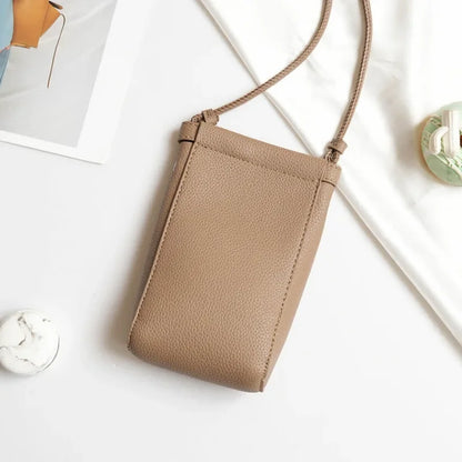 Women's PU Leather Shoulder Bag - Large Capacity Crossbody Handbag with Phone Pocket