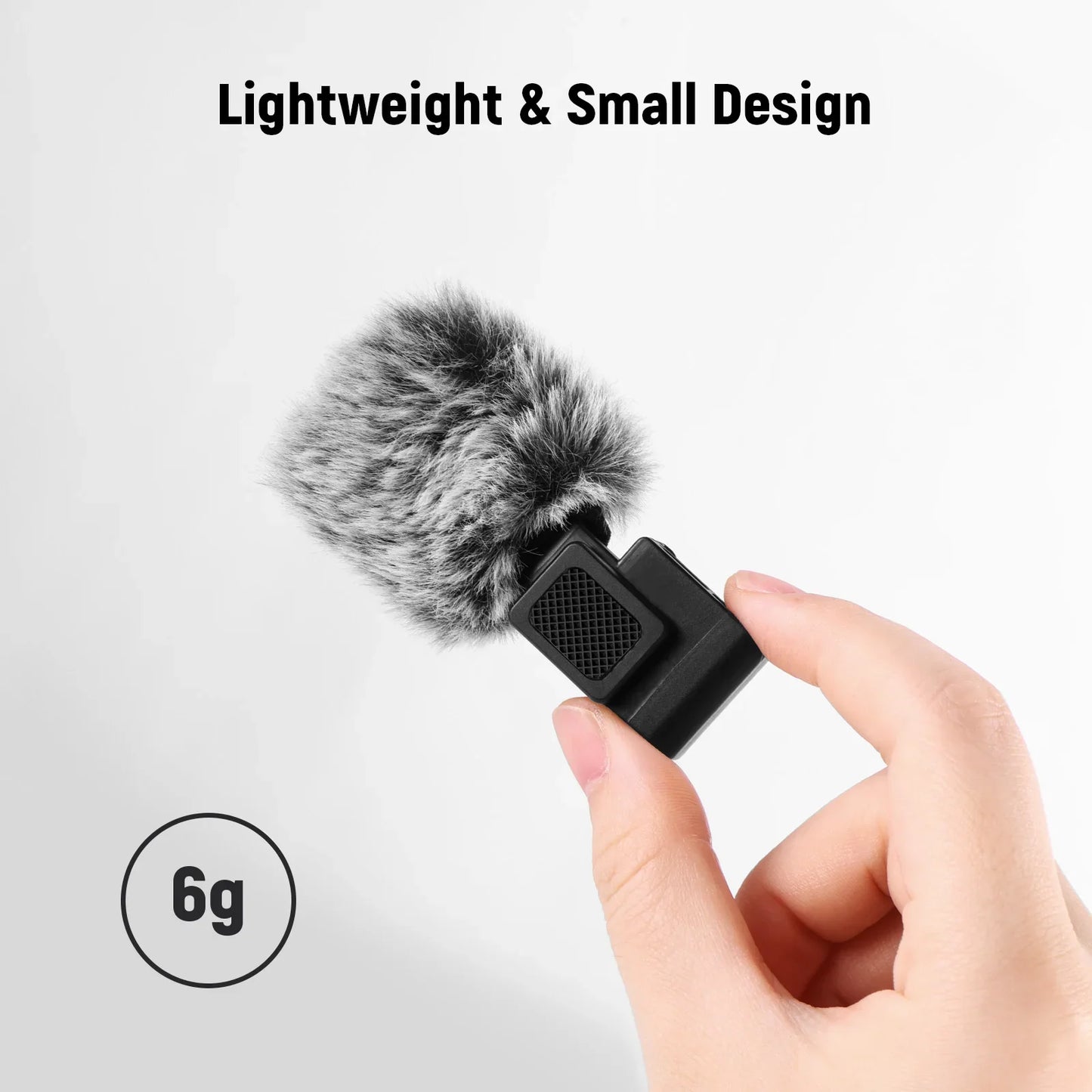Neewer Cold Shoe Wind Muff – Furry Microphone Windscreen for ZV Series Vlog Cameras with Mount Adapter