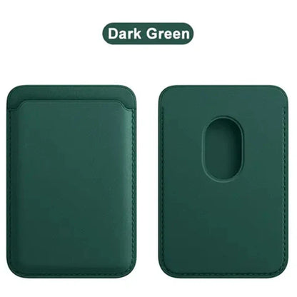 Leather MagSafe Wallet Case with Card Holder for iPhone 15 Pro Max, Compatible with iPhone 14, 13 & 12
