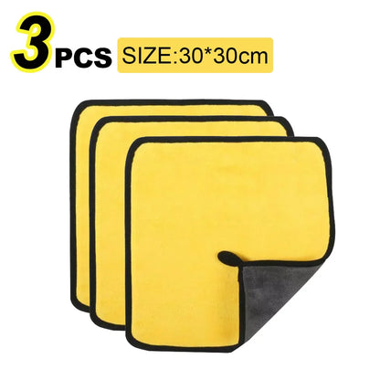 Microfiber Car Wash Towel 30x30/60cm – Ultra Absorbent Car Cleaning & Drying Cloth for Detailing & Car Care Maintenance