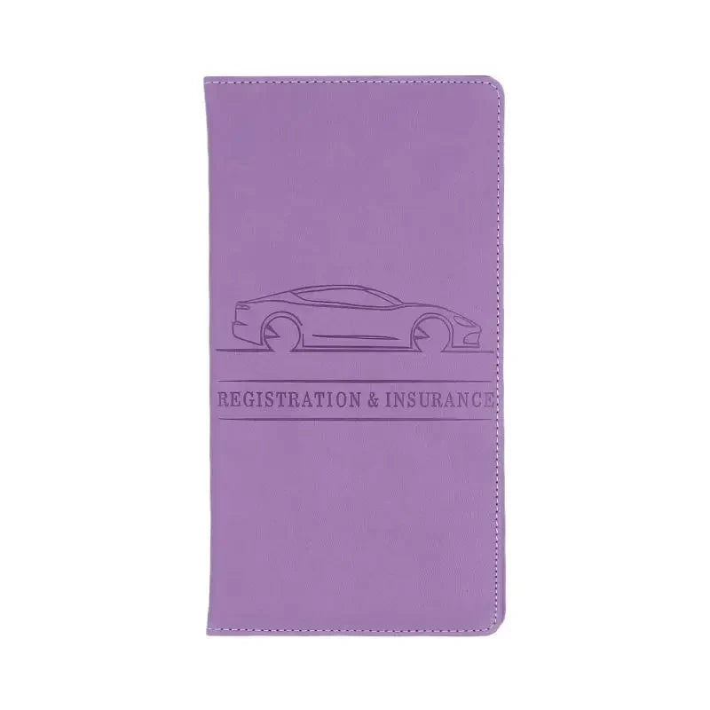 Car Document Holder — Registration & Insurance Organizer for Auto and Truck, Essential Driver Compartment Accessory