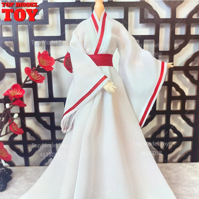30cm 1/6 Doll Clothes – Style Printed Hanfu Outfit for 12" Female Action Figure Toy
