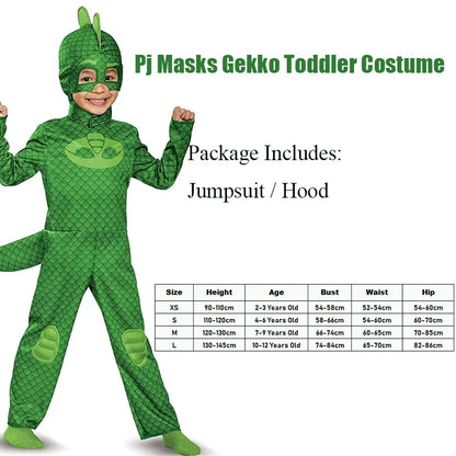 Kids Anime Hero Blue Pajama Costume with Mask – Boys Girls Cosplay Outfit for Halloween, Birthday Party & Dress Up