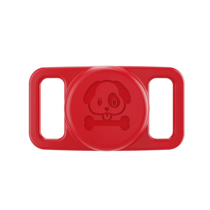 2-Pack AirTag Dog Collar Holders — Waterproof Silicone Hidden Loop Anti-Lost Tracker Accessory
