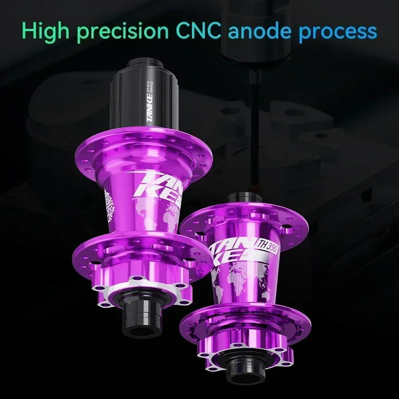 TANKE 120 Click MTB Hub – 6-Bearing Front & Rear Bicycle Hub for 7-12 Speed, 28/32/36 Holes, Disc Brake