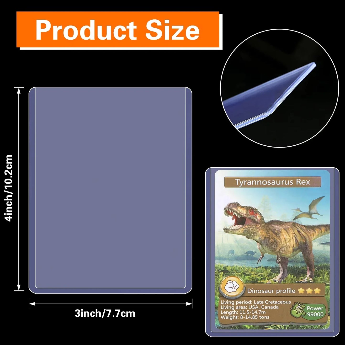 25PCS Transparent PVC Card Sleeves – Hard Plastic Protective Holders for Trading & Game Cards