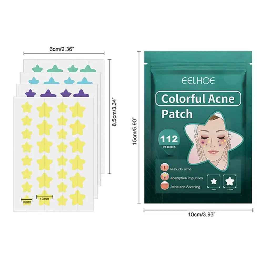72pcs Invisible Anti-Acne Pimple Patches – Hydrocolloid Waterproof Spot & Mark Repair Stickers