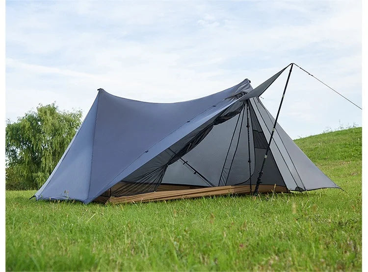 ASTA GEAR Yun Chuan 15D Nylon Ultralight Tent – Double-Sided Silicon-Coated, Rodless Pyramid Design for Camping & Hiking