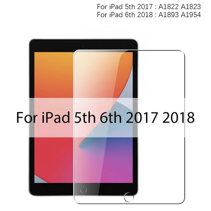 Tempered Glass Screen Protector for iPad A16 9th/10th Gen, Pro 13 M4, Air 11 M2/M3/5/4/3/2, Mini 6/7