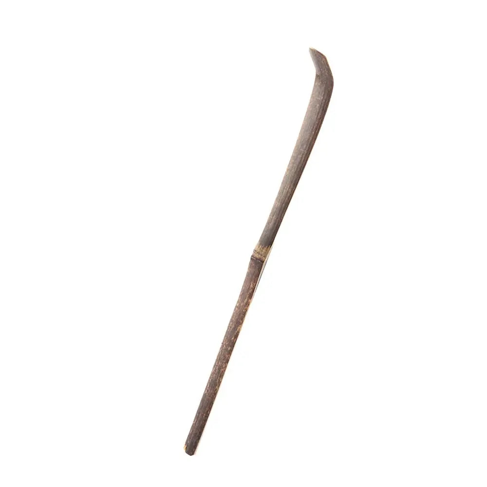 Small Bamboo Tea Sticks – Matcha Spoon, Black Bamboo Wood Tea Shells Leaf Spatula, Handmade Spice Kitchen Tool Teaware