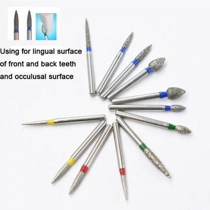5pcs FG Dia 1.6mm Dental Drills – High-Speed Handpiece Diamond Burs for Teeth Whitening