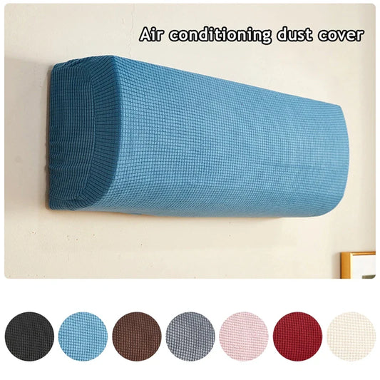 Air Conditioner Dust Cover - Solid Color Soft Wall Mounted Protector, Easy Cleaning Classic Dust Cover for Home Decor