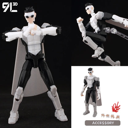9L3D Superman & Batman Action Figures – Multi-Jointed Poseable LUCKY13 Titan13 Collectible Hero Toys