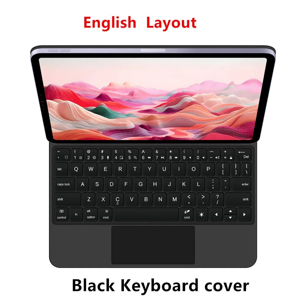 Backlit Magic Keyboard Case for iPad — Multi-Touch Smart Keyboard Folio for 11" iPad 11th Gen & 10.9" iPad 10th Gen