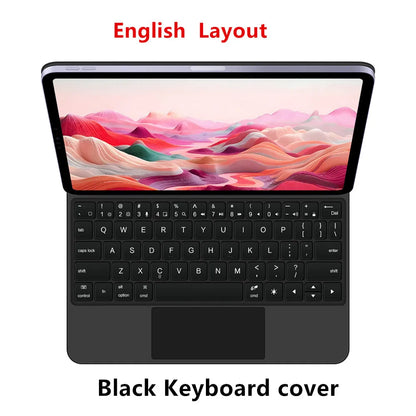Backlit Magic Keyboard Case for iPad — Multi-Touch Smart Keyboard Folio for 11" iPad 11th Gen & 10.9" iPad 10th Gen