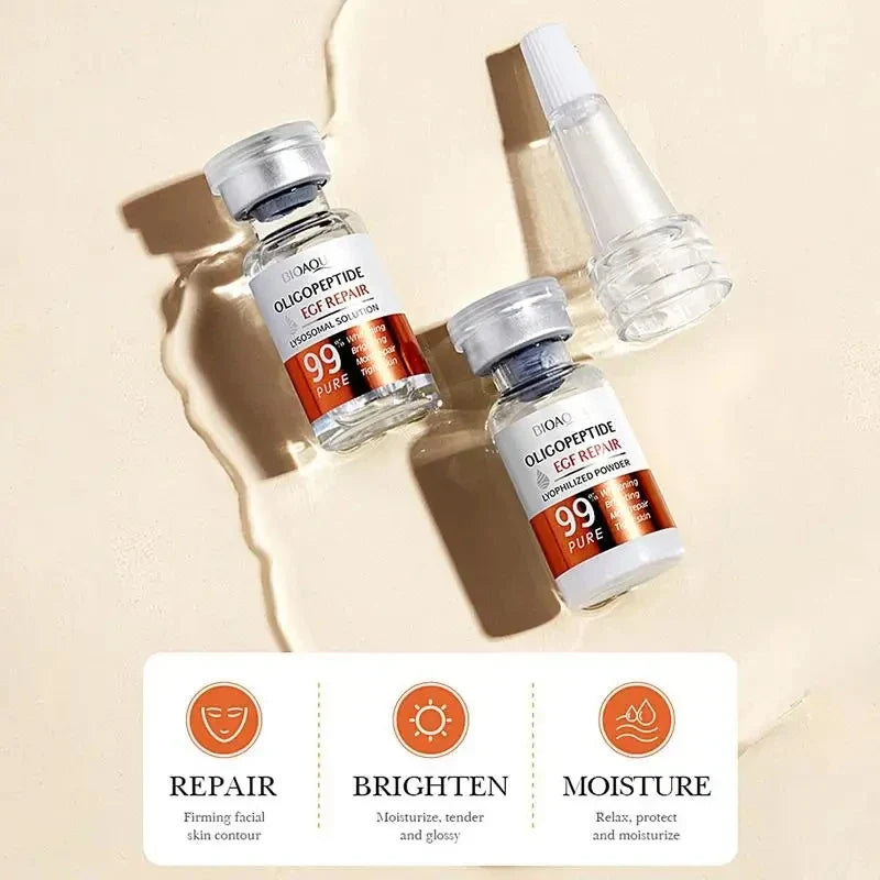 Facial Microneedling Serum Set – Yeast Freeze-Dried Peptides for Pore Shrinkage, Moisturizing, Brightening & Anti-Aging