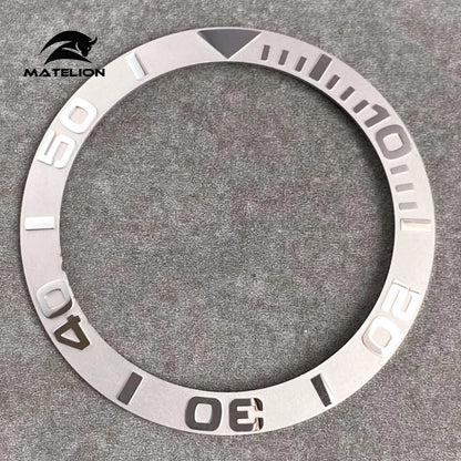 MATELION 38mm Ceramic Bezel Insert — Alloy Watch Ring for 40mm NH35/NH34 GMT Diving Watches