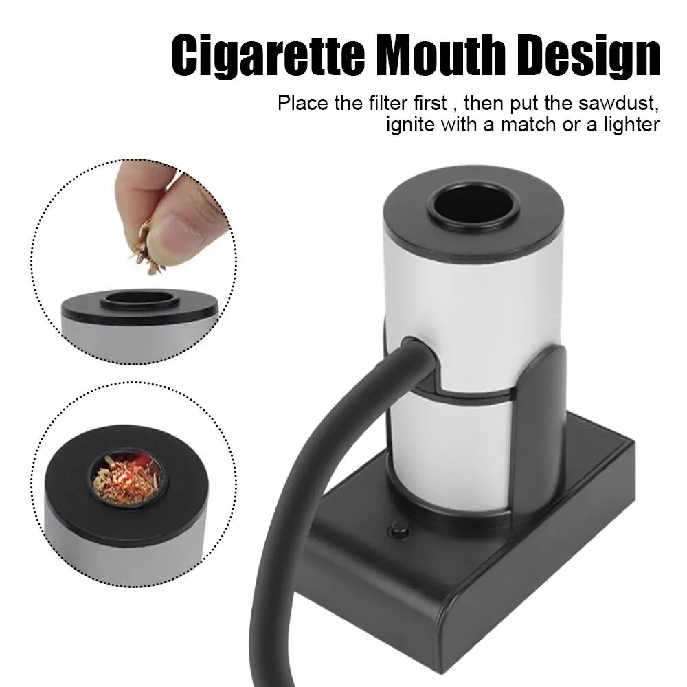 Portable Wood Chips Smoking Gun - Molecular Cuisine Cold Smoke Generator for Meat, Fish, Bacon, and More