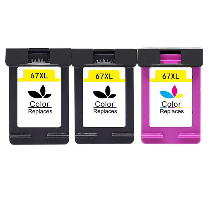 HP 67XL Compatible Ink Cartridge – High Yield Replacement Ink for HP Envy 4140, 4152, 4155, 4158, 1225, 2732, 2752, 2774, 6052 & 6055 Printers