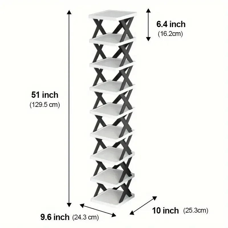 Multi-Layer Detachable Shoe Rack Storage Organizer — Space-Saving Household Shoe Shelf Cabinet
