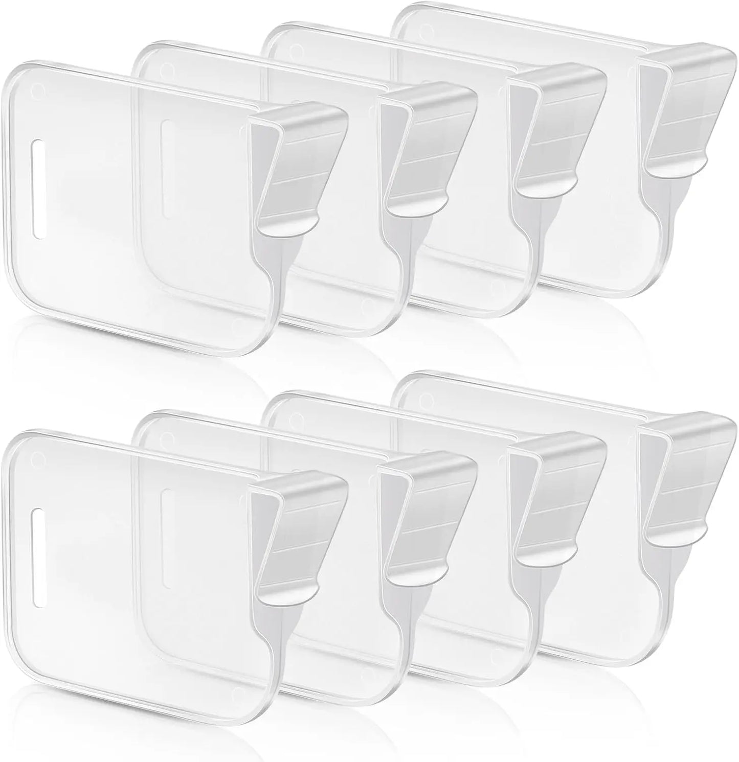 8/12/16 Pc Adjustable Refrigerator Storage Divider – Snap-On Fridge Door Shelf Organizer Bins, Plastic Container Separator