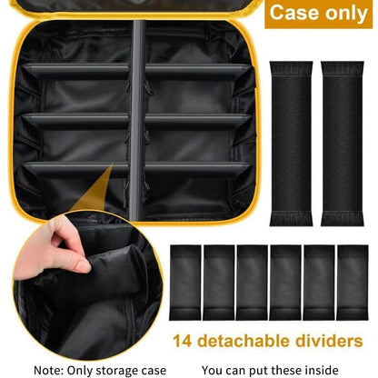 Large Battery Storage Bag for DEWALT & Milwaukee 12V-20V – Tool Battery & Charger Carrying Case (Box Only)
