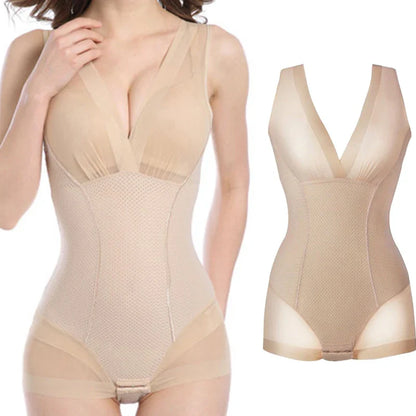 Postpartum Shapewear Tummy Suits: Women's Slimming Burn Fat Shapers, Waist Control Full Body Shaper - Waist Trainer Corset