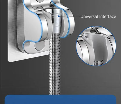 Universal Adjustable Shower Head Holder – Replacement Hand Shower Bracket for Slide Bar Bathroom Accessories