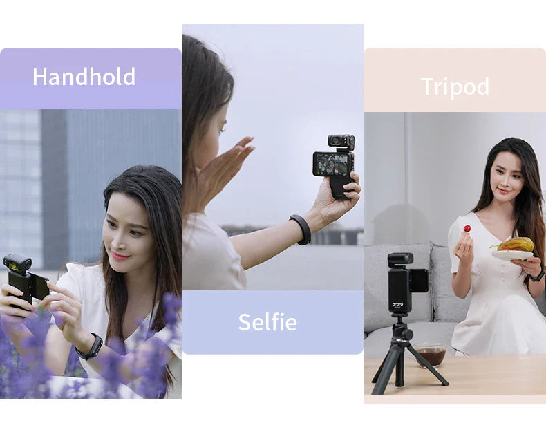 Ordro M3 Pocket Digital Camcorder — 5K 30FPS with Image Stabilization & Large Screen, Handy Travel Vlog Camera