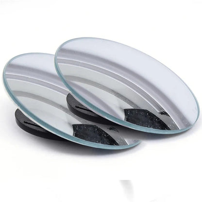 2PCS 360° Adjustable Blind Spot Mirrors — Round Convex Auxiliary Rearview Mirrors, Wide-Angle Car Reverse Safety Mirrors