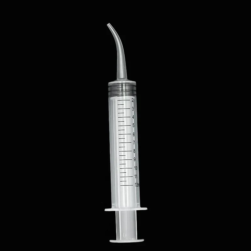 Elbow Syringe Bird Feeding Tool - 12ml Needleless Plastic Medicine Feeder for Pigeon Chick Hand Feeding