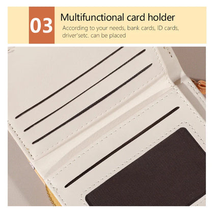 Flower Patterned Credit Card Holder – Small Zipper Card Case Wallet for Women & Men, Handheld and Compact