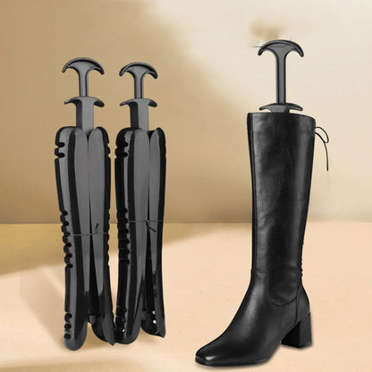 Boots Stand Holder with Handle – Anti-Crease Boot Shaper & Toe Support for Women’s Long Boots
