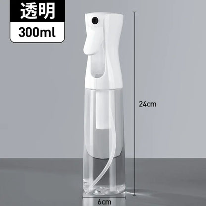 Refillable Hair Spray Bottle – 200/300/500ml Continuous Mist Water Sprayer for Salon & Home Hair Care